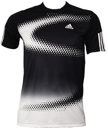 Adidas Boys Edge Tee Black/White