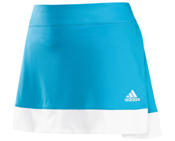 Adidas girls comp skort cyan/white