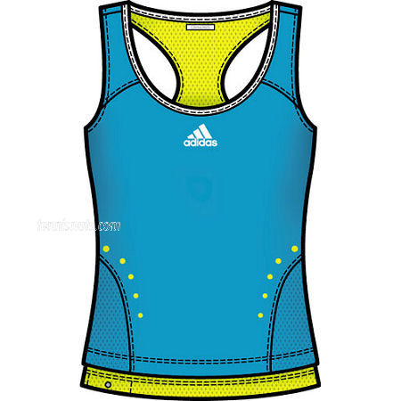 Adidas Girls Comp Top 01/08 Cyan