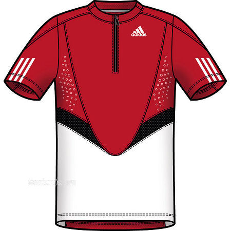 Adidas Boys Comp Theme Polo 01/08 White/Red