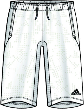 Adidas Mens Edge Bermuda Shorts 01/08 White