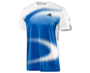 Adidas Mens Edge Tee Blue/White