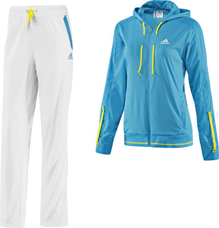 Adidas Womens Comp Tracksuit 03/08 White/Cyan
