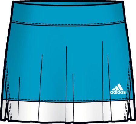 Adidas Womens Comp Skort 03/08 Cyan