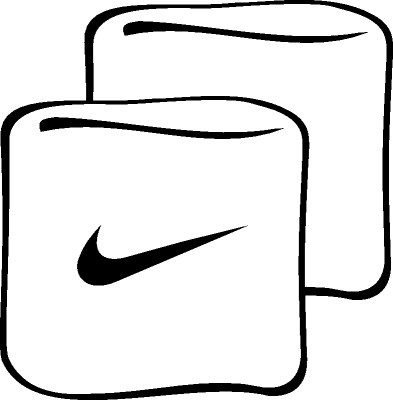 Nike Swoosh Wristband White