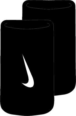 Nike Swoosh Double-Wide Wristbands Dark Navy
