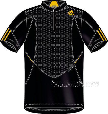 Adidas boys comp theme polo black/gold