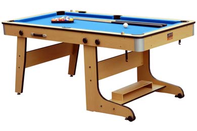 J & R 6' Pool Table Blue