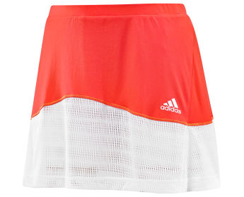 Adidas girls comp skort white/red