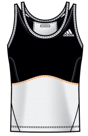 Adidas Girls Comp Tank Black/White