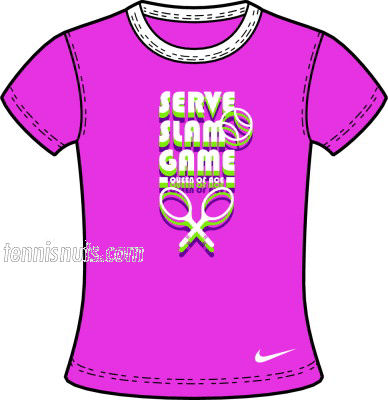 Nike girls tennis graphic tee (0706) - purple