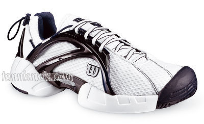 Wilson Mens Open Tennis Shoes White/Navy (rrp �99.99)