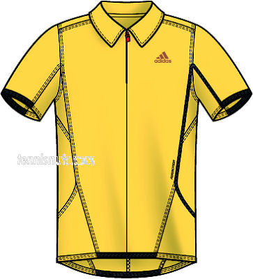 Adidas Mens YOC Theme Polo 07 Yellow