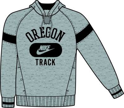 Nike Mens Track Hoody Dark Grey