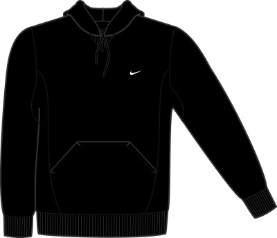 Nike mens Fleece Hooded Top Black (RRP �29.99)