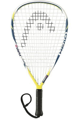 Head Nano Ti Blast White/Yellow/Blue Racketball Racket