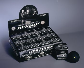 Dunlop Competition (Single Yellow Dot) Squash Balls