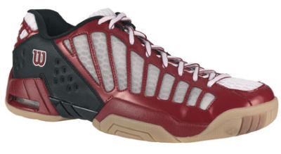Wilson EM6 Indoor Squash Shoe Red/Black