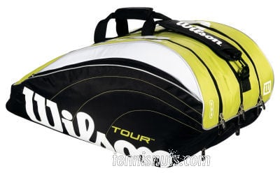 Wilson Tour Super Six Lime Tennis Racket Bag