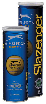 Slazenger Wimbledon Ultra-Vis Tennis Balls (3 Ball Can)