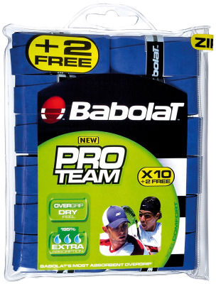 Babolat Pro Team Over Grip x12 Blue