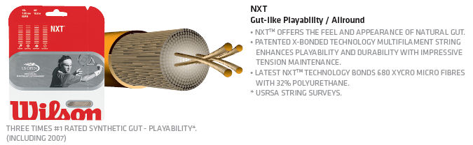 Wilson NXT 16 Tennis Strings (1 Set)