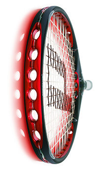 Prince o3 Red tennis racket (rrp=�160)