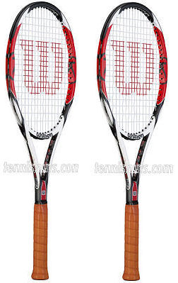 Matched pair of K Six one Tour Federer rackets