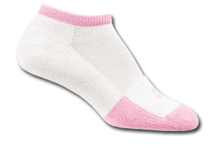 Thorlo womens  thin cushion socks pink - XS