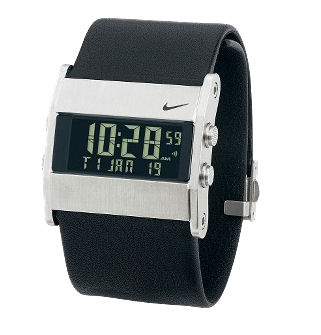 Nike Oregan Square Digital Watch Leather