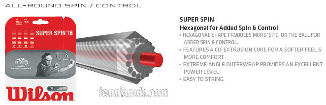 Wilson Super Spin tennis strings
