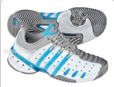 Adidas Womens Barricade 4 White/Blue/Silver