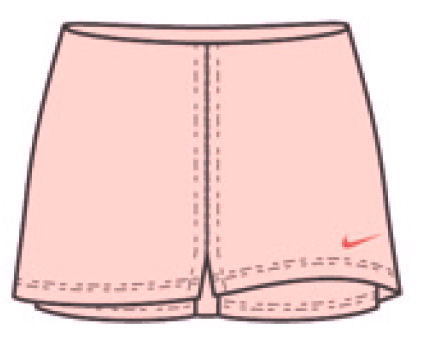 Nike Womens Club Power Skirt Salmon Pink