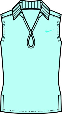 Nike Womens Team Club Sleeveless Ice Blue/Aqua