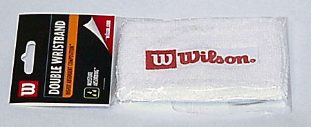 Wilson Double Width Wristband White