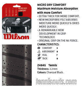 Wilson Micro-Dry Comfort Replacement Grip Black