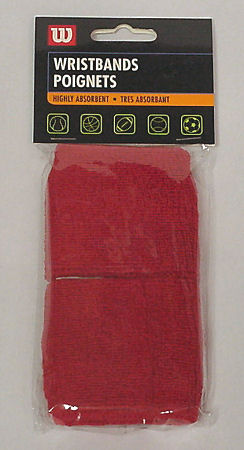 Wilson Single Width Red Wristband