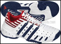 Adidas Mens Barricade IV Ltd Edition US Open Tennis Shoes White/Navy/Red (rrp �85)