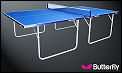 Butterfly Compact Outdoor Table Tennis Table SET - Blue