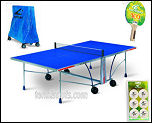 Cornilleau Outdoor Hobby First Rollaway Blue 4mm (incl bats, balls, cover) (rrp=�400)