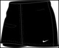 Nike Womens Club Power Skirt Black 08