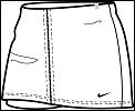 Nike Womens Club Power Skirt White 08