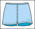 Nike womens Club Power Skirt Ice Blue 07