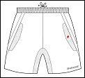 Babolat mens shorts white