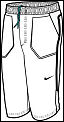 Nike Mens Dri Fit Capri Pants 01/08 White/Black (rrp �29)