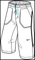 Nike Boys Capri Pant White (rrp 19.99)