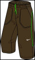 Nike Boys Capri Pant Khaki (rrp 19.99)