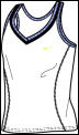 Nike Girls Tennis Tank 04/08 White/Lilac/Dark Navy