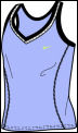 Nike Girls Tennis Tank 04/08 Lilac/Dark Navy
