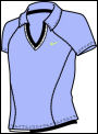 Nike Girls Tennis Statement Polo 04/08 Lilac/Dark Navy